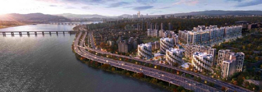 서울 용산구 한남4구역에 제안한 삼성물산이 '래미안 글로우힐즈 한남' 조감도. (제공=삼성물산)